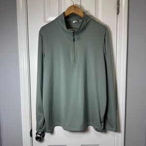 Glyder Men's Large performance mint green Apparel Tahoe 1/4‎ Zip LS